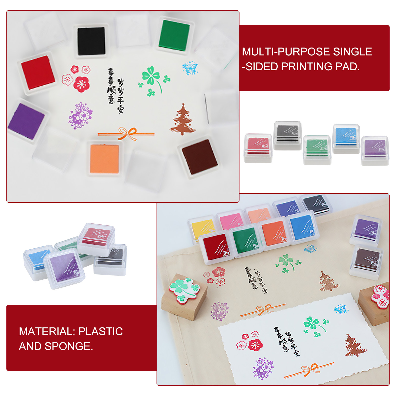 Quick Dry Ink Stamp Pads 5 Pac - Art And Craft For Nursery 评论和价格