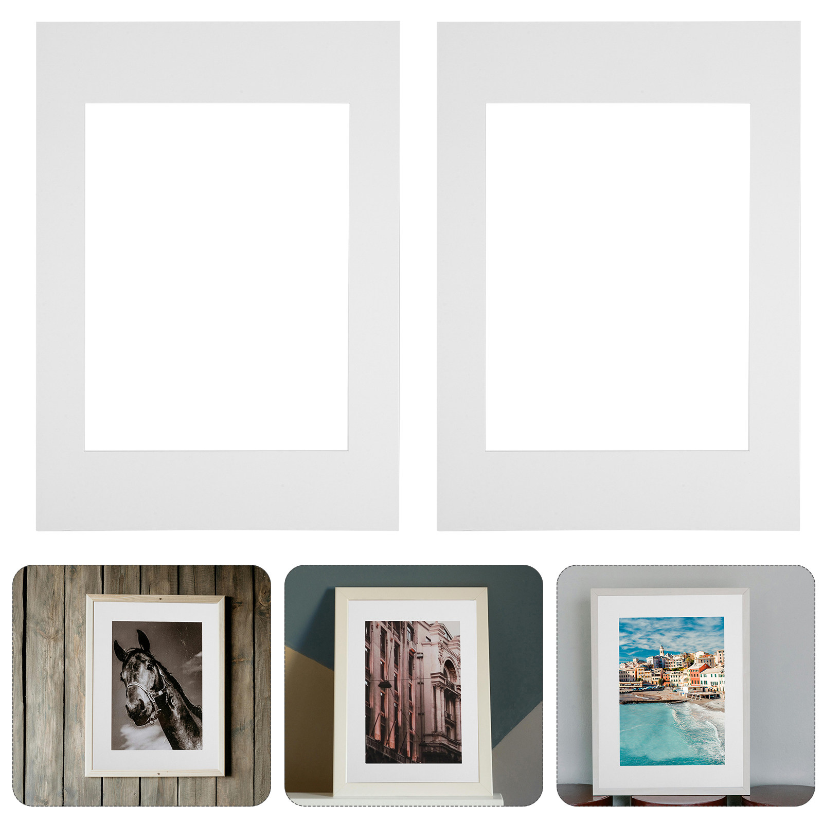 10Pcs White Cardboard Mat Boar - Art Craft Cardboard 评论和价格
